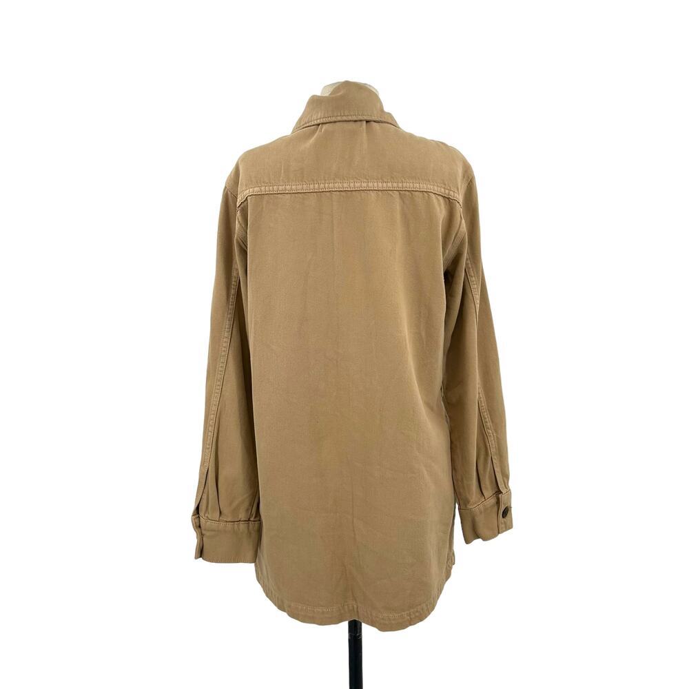 Reformation Dylan Jacket Wheat Khaki Wash Size Medium - Picture 5 of 11